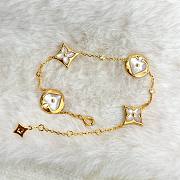 Bagsaaa Louis Vuitton 18K Monogram Diamond & Mother Of Pearl Bracelet - 4