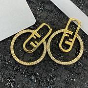 Bagsaaa Fendi O Lock Earrings Gold-Colored - 1