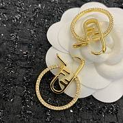 Bagsaaa Fendi O Lock Earrings Gold-Colored - 6