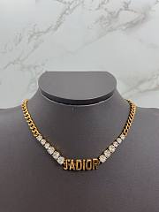 Bagsaaa Dior Gold with Crtystal Necklace - 1