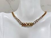 Bagsaaa Dior Gold with Crtystal Necklace - 6