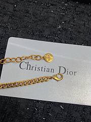 Bagsaaa Dior Gold with Crtystal Necklace - 2