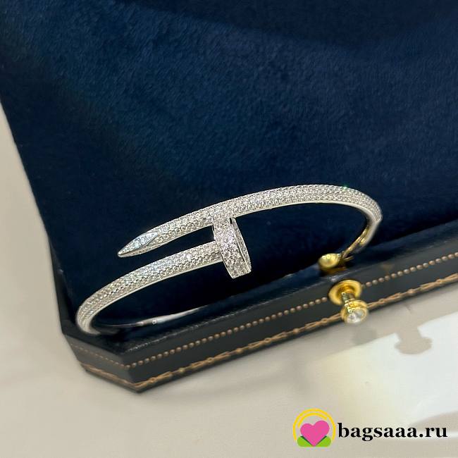Bagsaaa Cartier Juste un clou bracelet in white gold and diamonds - 1