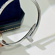 Bagsaaa Cartier Juste un clou bracelet in white gold and diamonds - 4