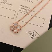 Bagsaaa Van Cleef & Arpels Clavicle Pendant Necklace Four Leaf Clover - 6