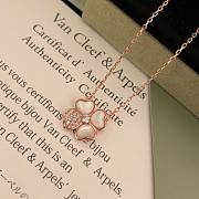 Bagsaaa Van Cleef & Arpels Clavicle Pendant Necklace Four Leaf Clover - 3