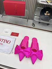 	 Bagsaaa Valentino Bow Pink Mules - 1