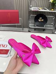 	 Bagsaaa Valentino Bow Pink Mules - 5