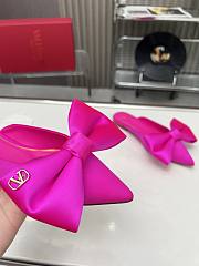 	 Bagsaaa Valentino Bow Pink Mules - 3
