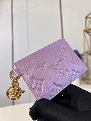 Bagsaaa Louis Vuitton Charms Monogram Empreinte Pink Card Holder - 1