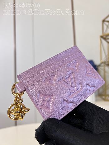 Bagsaaa Louis Vuitton Charms Monogram Empreinte Pink Card Holder