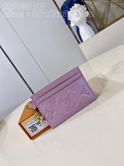 Bagsaaa Louis Vuitton Charms Monogram Empreinte Pink Card Holder - 3