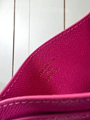 	 Bagsaaa Louis Vuitton Charms Monogram Canvas Pink Card Holder - 4