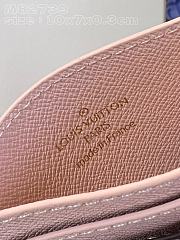 	 Bagsaaa Louis Vuitton Charms Monogram Canvas Light Pink Card Holder - 3