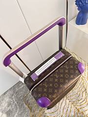 Bagsaaa Louis Vuitton Monogram canvas Rolling Luggage Purple - 35*23*53CM - 5