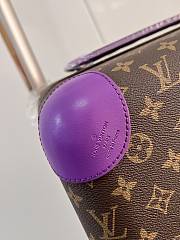 Bagsaaa Louis Vuitton Monogram canvas Rolling Luggage Purple - 35*23*53CM - 3