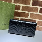 Bagsaaa Gucci Marmont Long Wallet in black - 19*10.5*3CM - 6