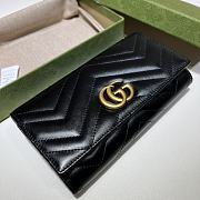 Bagsaaa Gucci Marmont Long Wallet in black - 19*10.5*3CM - 2
