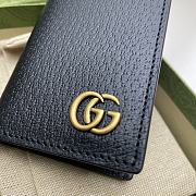 	 Bagsaaa Gucci GG Marmont card case in black leather -7*10.5CM - 2