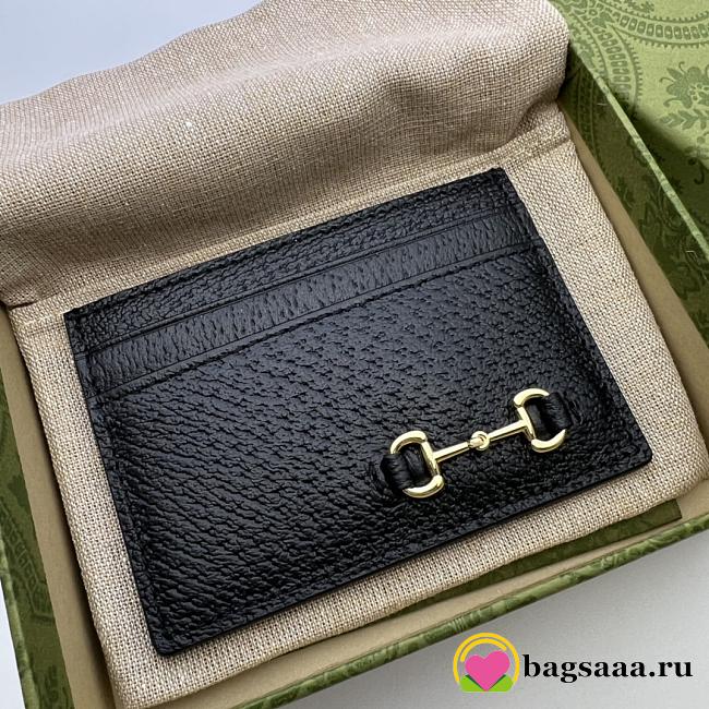 Bagsaaa Gucci Horsebit Card Holder - 10*7CM - 1