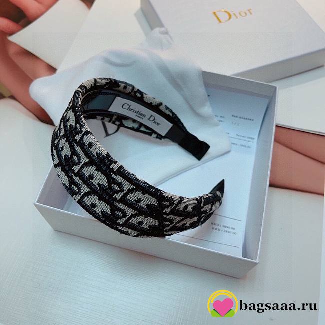 Bagsaaa Dior Oblique Jacquard Headband - 1