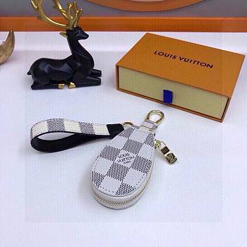 	 Bagsaaa Louis Vuitton Key Holder Daimer Azur