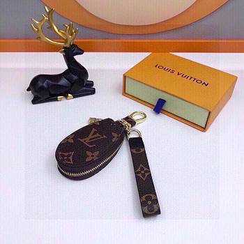 	 Bagsaaa Louis Vuitton Key Holder Monogram Dark Brown