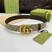 Bagsaaa Gucci GG Ebony Belt 3.8cm - 1
