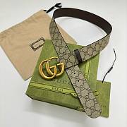 Bagsaaa Gucci GG Ebony Belt 3.8cm - 6