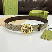 Bagsaaa Gucci Blondie Ebony Belt 3.8cm - 1