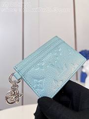 Bagsaaa Louis Vuitton Charms Monogram Empreinte Blue Card Holder - 6