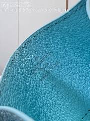 Bagsaaa Louis Vuitton Charms Monogram Empreinte Blue Card Holder - 4