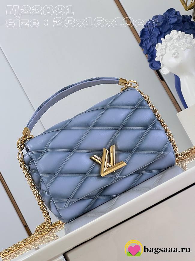 	 Bagsaaa Louis Vuitton Twist Malletage Pico GO-14 MM bag grey - 1