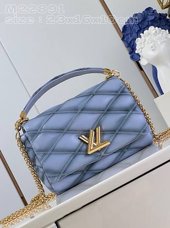 	 Bagsaaa Louis Vuitton Twist Malletage Pico GO-14 MM bag grey