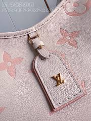 Bagsaaa Louis Vuitton Carryall PM bag Bicolor Ivory & Pink - 6