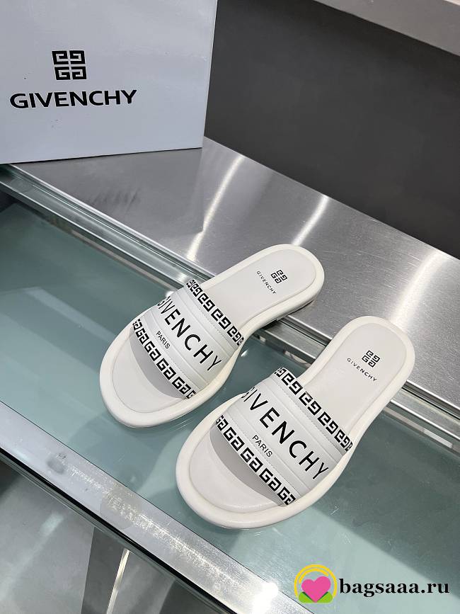 Bagsaaa Givenchy White Slides - 1
