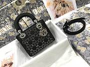 Bagsaaa Dior Lady Black Strass Cannage Satin Bag  - 1