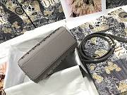 	 Bagsaaa Dior Lady Grey Strass Cannage Satin Bag - 3