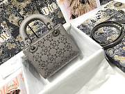 	 Bagsaaa Dior Lady Grey Strass Cannage Satin Bag - 2