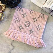 Bagsaaa Louis Vuitton Monogram scarf in pink 170cm x 30cm - 1