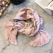 Bagsaaa Louis Vuitton Monogram scarf in pink 170cm x 30cm - 2