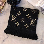 	 Bagsaaa Louis Vuitton Monogram scarf in black 170cm x 30cm - 1