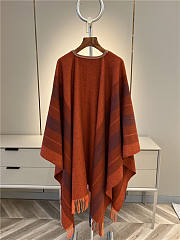 Bagsaaa Hermes Poncho In Orange 171cm x 142cm - 6