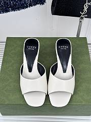 	 Bagsaaa Gucci Blondie Sandals In White Leather - 6