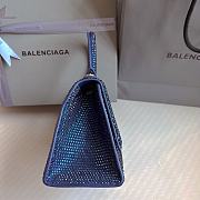 Bagsaaa Balenciaga Hourglass In Blue Crystal - 23x10x24cm - 5