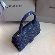 Bagsaaa Balenciaga Hourglass In Blue Crystal - 23x10x24cm - 4