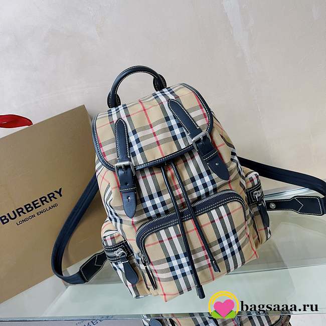 Bagsaaa Burberry Bintage Light Brown Backpack  - 1