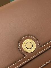 Bagsaaa Burberry Note Topstitched Crossbody Bag In Brown  - 6