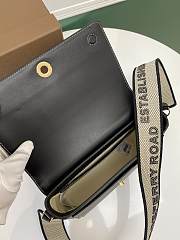 	 Bagsaaa Burberry Note Topstitched Crossbody Bag In Black - 2