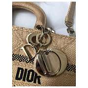 Bagsaaa Dior Lady Medium D-Joy Bag Natural Cannage Raffia - 6